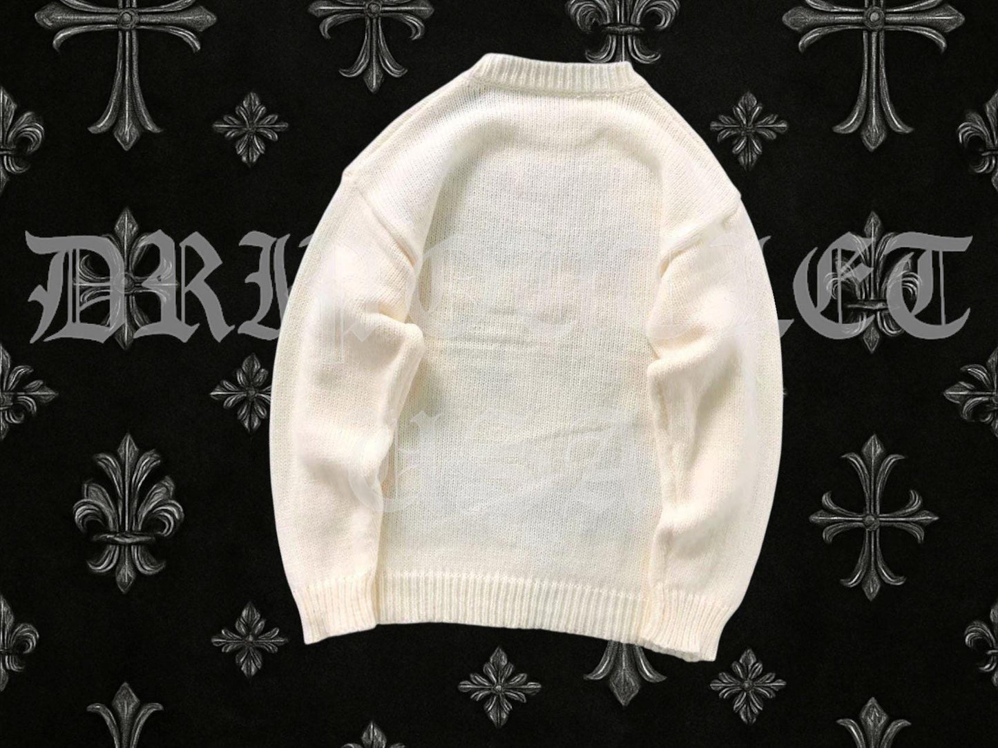 Off-White Black Cat Sweat Shirt Sweater - Cream