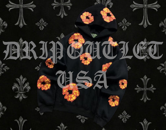 Denim Tears x Offset Wreath Hoodie - 'Black' / 'White'