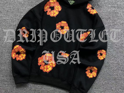Denim Tears x Offset Wreath Hoodie - 'Black' / 'White'