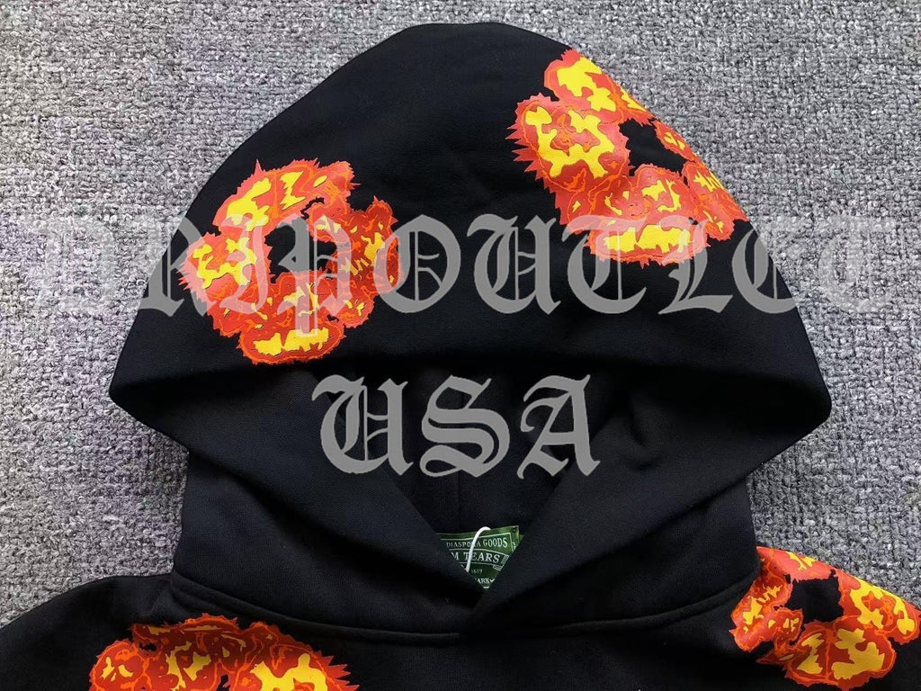 Denim Tears x Offset Wreath Hoodie - 'Black' / 'White'