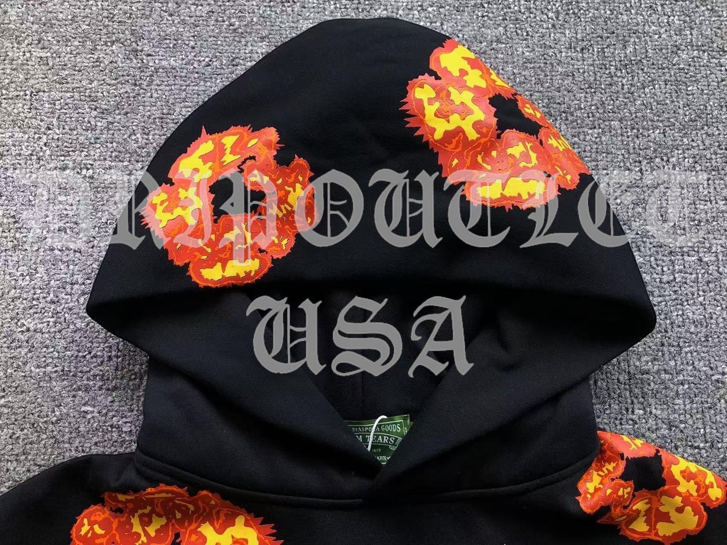 Denim Tears x Offset Wreath Hoodie - 'Black' / 'White'