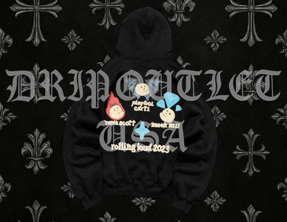 Broken Planet "Playboi Carti, Travis Scott, Meek Mill" Hoodie - Black