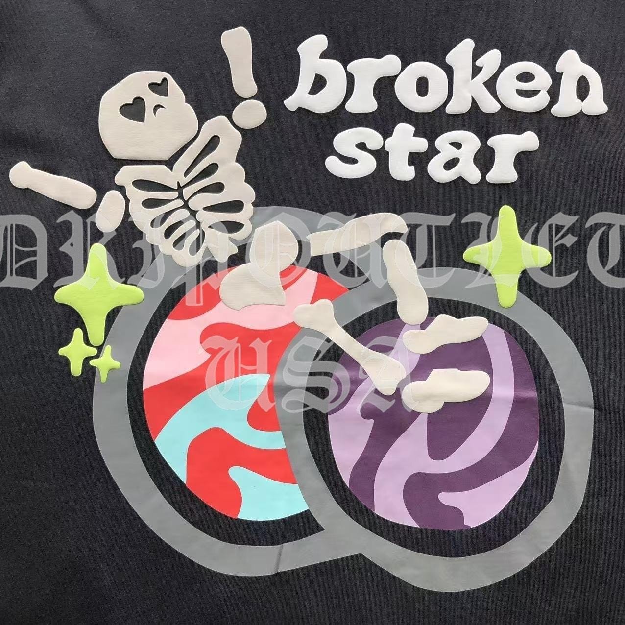 Broken Planet "Broken Star" Tee-Shirt - Grey / Gray