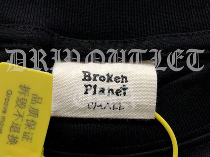 Broken Planet "Hell Gate Give You Happiness" Pink Bat Tee-Shirt - Black / Pink