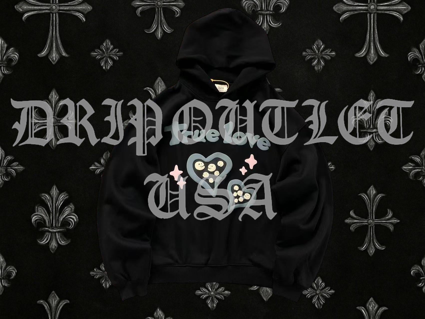 Broken Planet "True Love is Hard To Find" Hoodie - Black