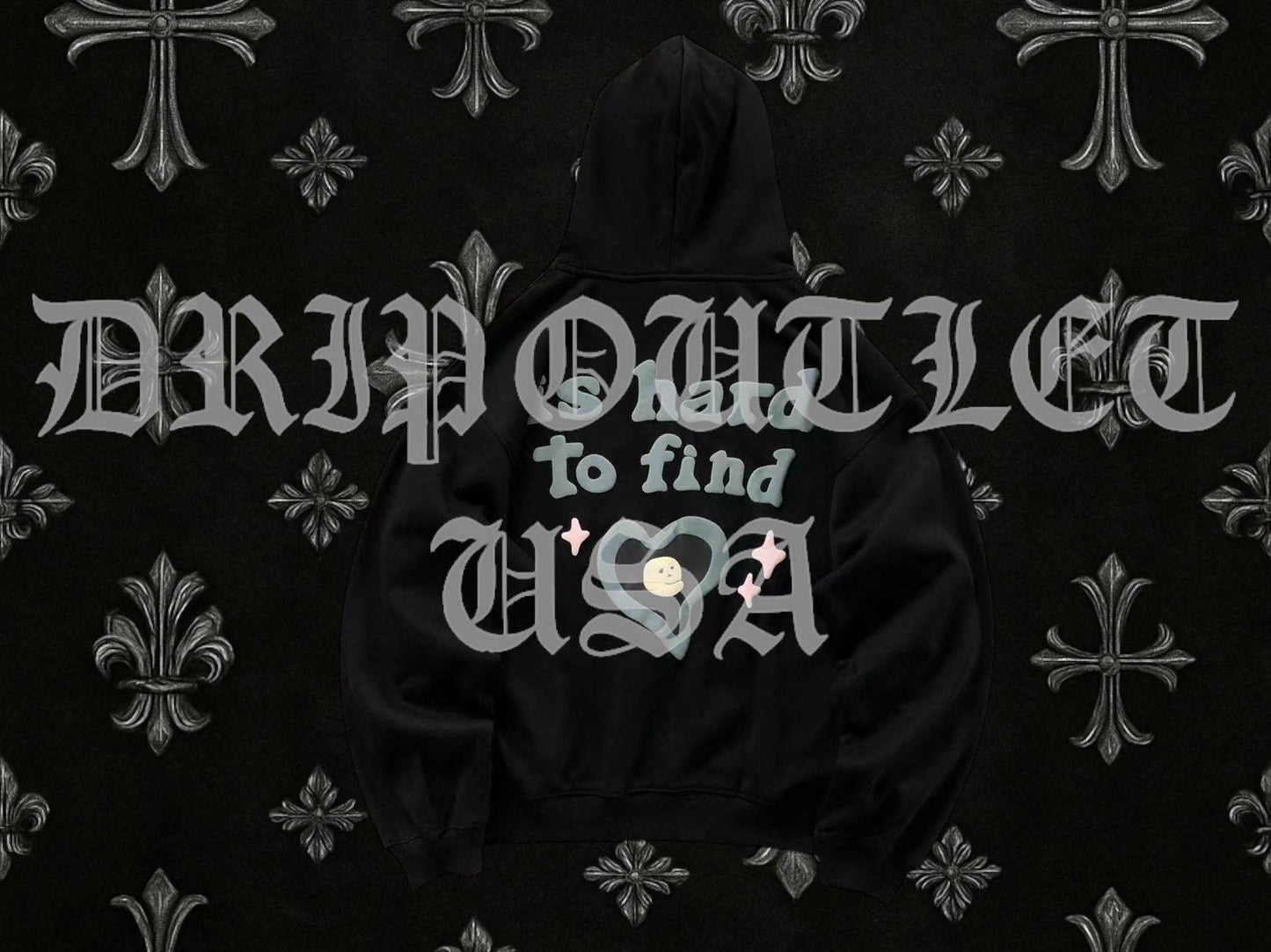 Broken Planet "True Love is Hard To Find" Hoodie - Black