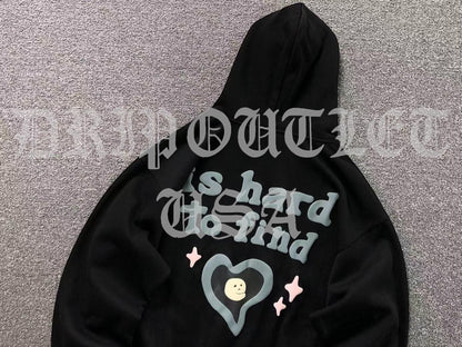 Broken Planet "True Love is Hard To Find" Hoodie - Black
