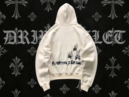 Broken Planet "Heartless Love" Hoodie - Cream