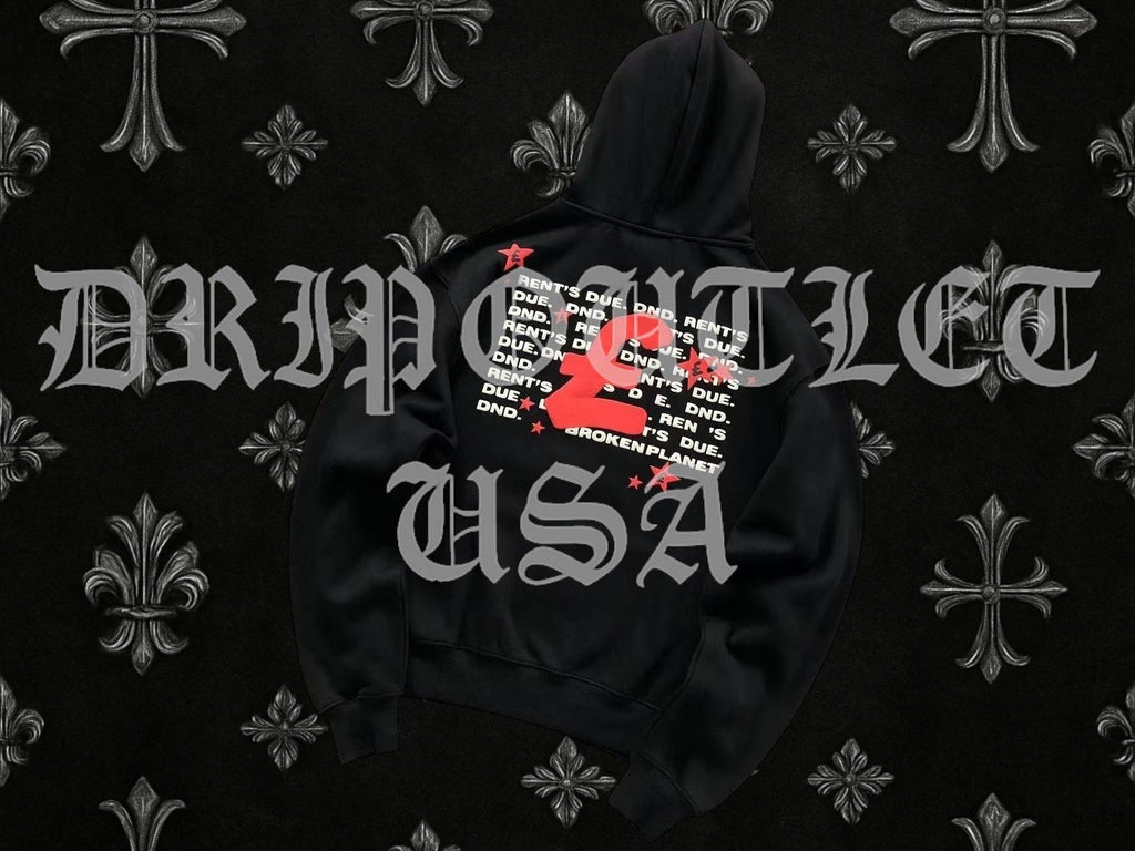 Broken Planet "Rent's Due!" Hoodie - Black