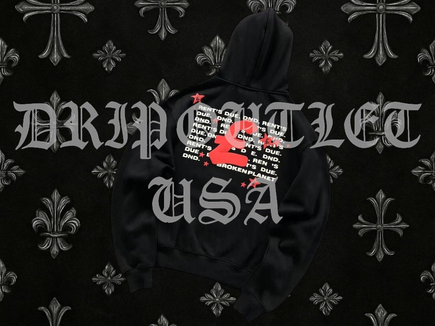 Broken Planet "Rent's Due!" Hoodie - Black