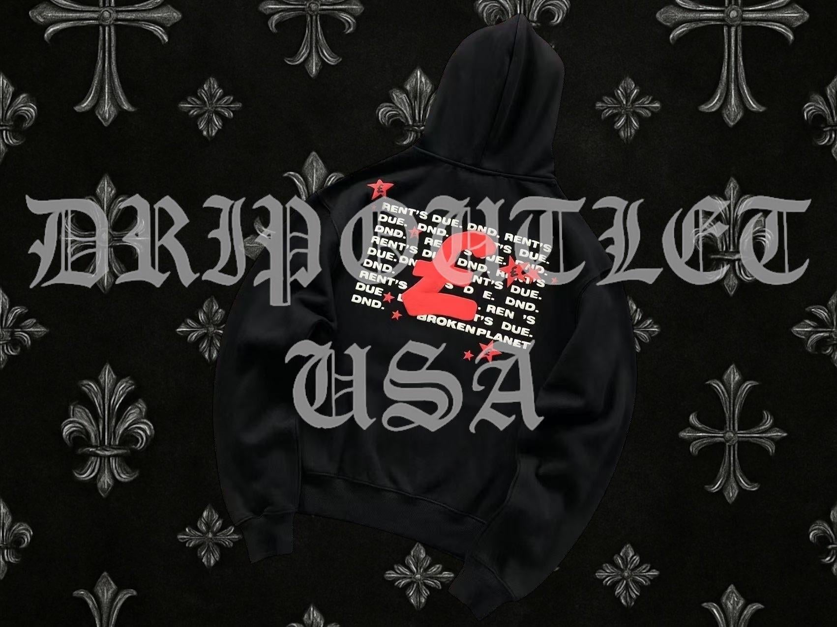 Broken Planet "Rent's Due!" Hoodie - Black