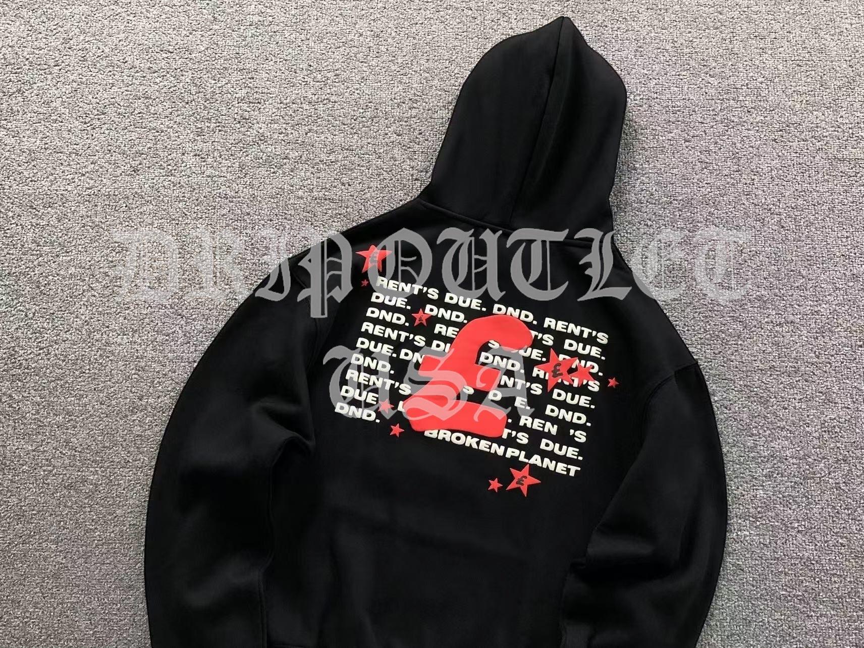 Broken Planet "Rent's Due!" Hoodie - Black