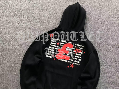 Broken Planet "Rent's Due!" Hoodie - Black