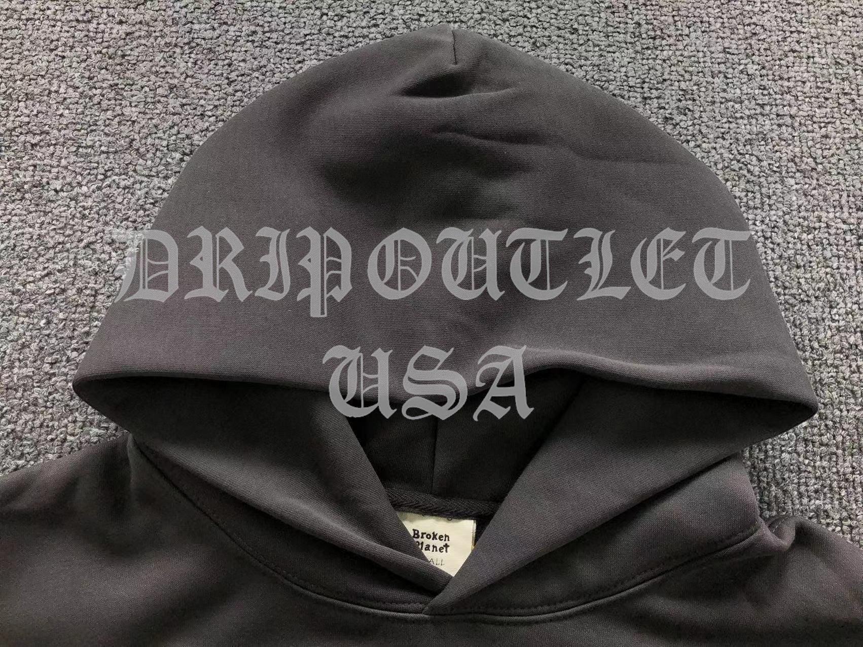 Broken Planet "Different Worlds, Friends and Family" Hoodie - Grey / Gray