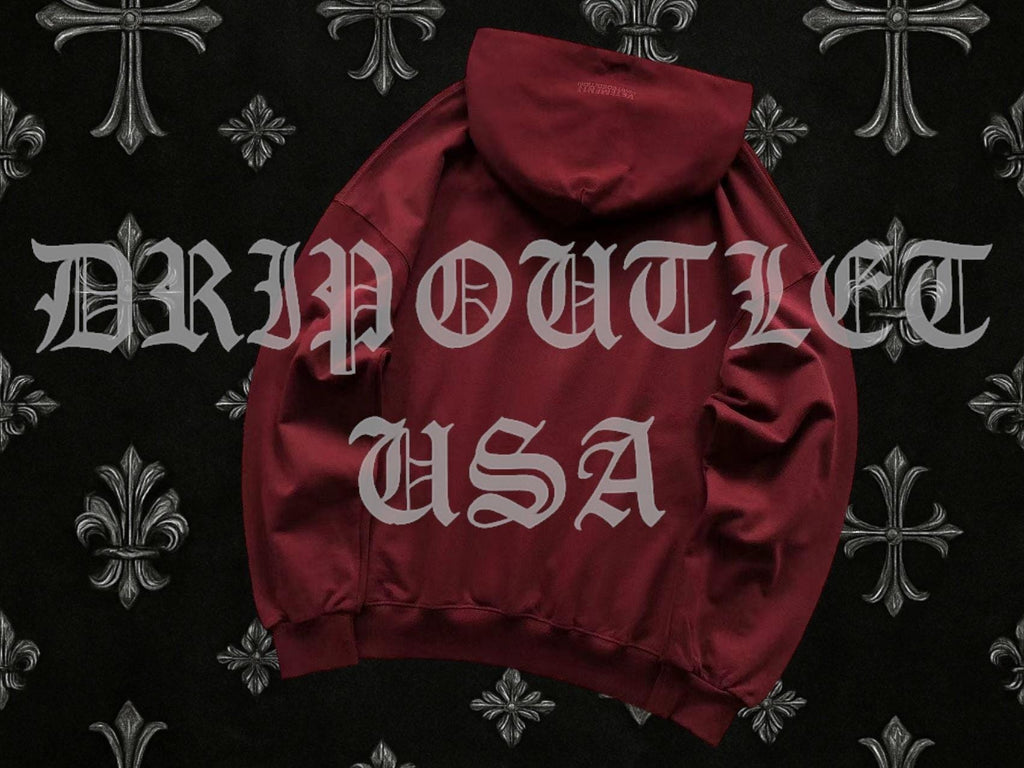 VETEMENTS "LIMITED EDITION" Embroidered Logo Hoodie - Maroon / Burgundy