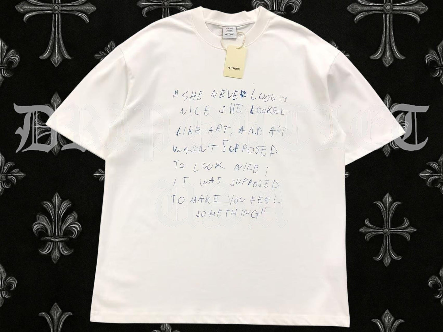 VENETEMENTS "Art Wasn't Suppose To Look Nice" Tee-Shirt - White