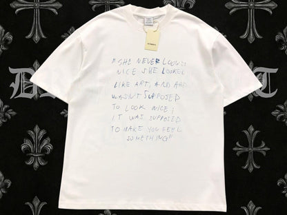VENETEMENTS "Art Wasn't Suppose To Look Nice" Tee-Shirt - White