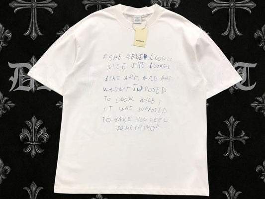 VENETEMENTS "Art Wasn't Suppose To Look Nice" Tee-Shirt - White
