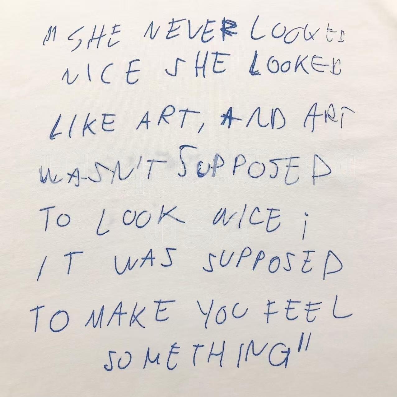 VENETEMENTS "Art Wasn't Suppose To Look Nice" Tee-Shirt - White