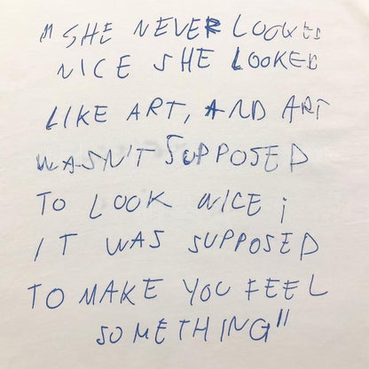 VENETEMENTS "Art Wasn't Suppose To Look Nice" Tee-Shirt - White
