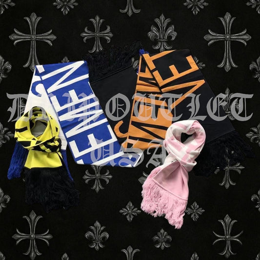 VETEMENTS "VETEMENTS" Scarf - Black / Blue / Pink / Yellow