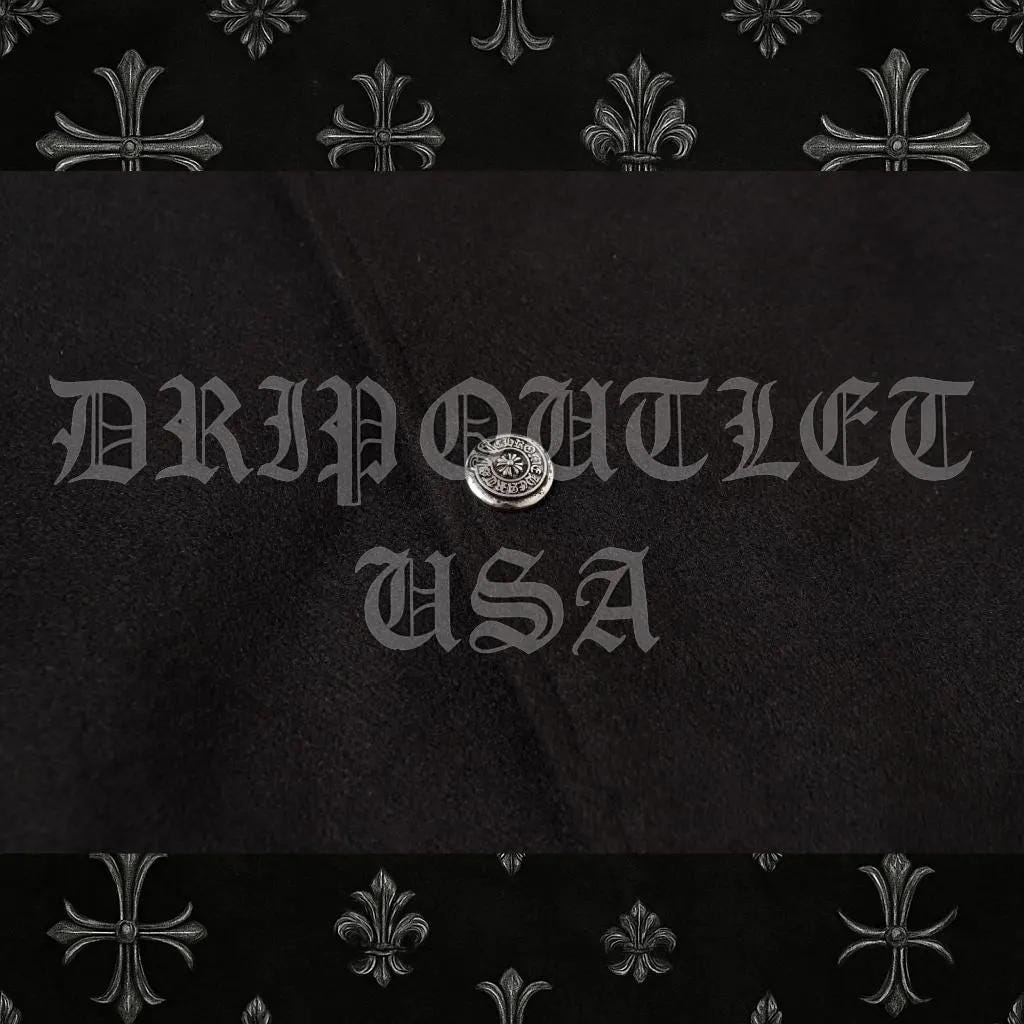 Chrome Hearts Pink Cross Leather Varsity Jacket