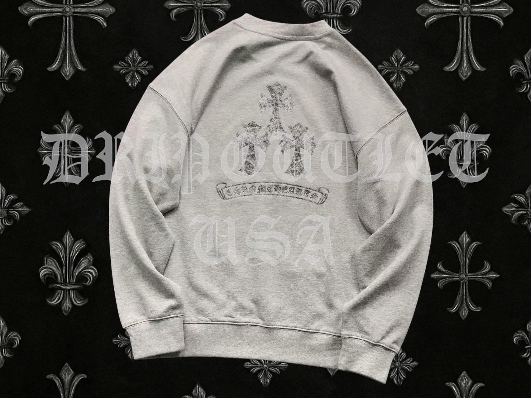 Chrome Hearts Triple Cross Long Sleeve T Shirt - Black / Red / White / Gray