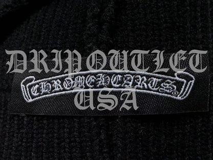 Chrome Hearts Logo Beanie Cap - Black / Gray / Cream / Brown / Navy