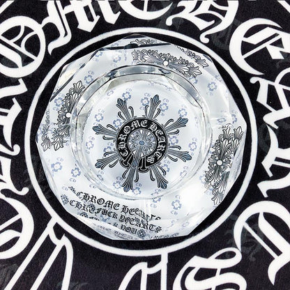 Chrome Hearts Gothic Logo Glass Ash Tray