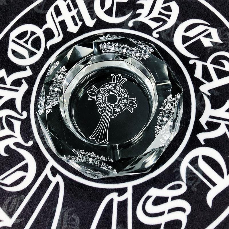 Chrome Hearts Gothic Cross Glass Ash Tray