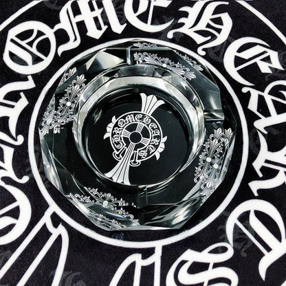 Chrome Hearts Horseshoe Cross Glass Ash Tray